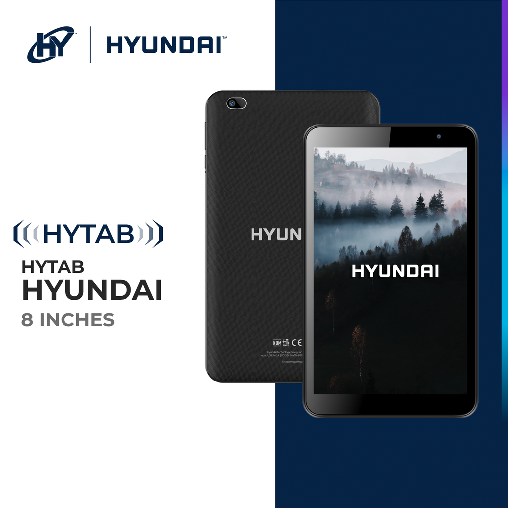 Hyundai HYtab Plus 8WB1, 8" HD IPS, Quad-Core Processor, Android 11 Go edition, 3GB RAM, 32GB Storage, 2MP/5MP, WiFi, Black