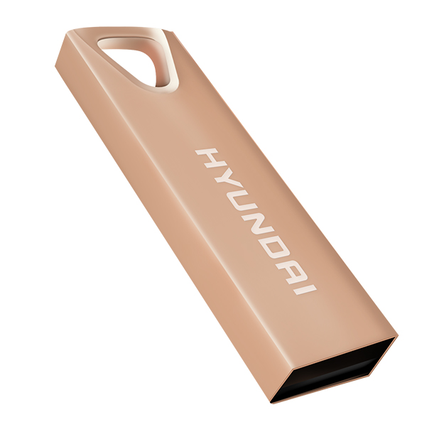 Hyundai Bravo Deluxe Keychain USB 2.0 Flash Drive 32GB Metal Rose Gold