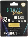 Hyundai Bravo Deluxe 32GB High Speed Fast USB 2.0 Flash Memory Drive Thumb Drive Metal, Gold