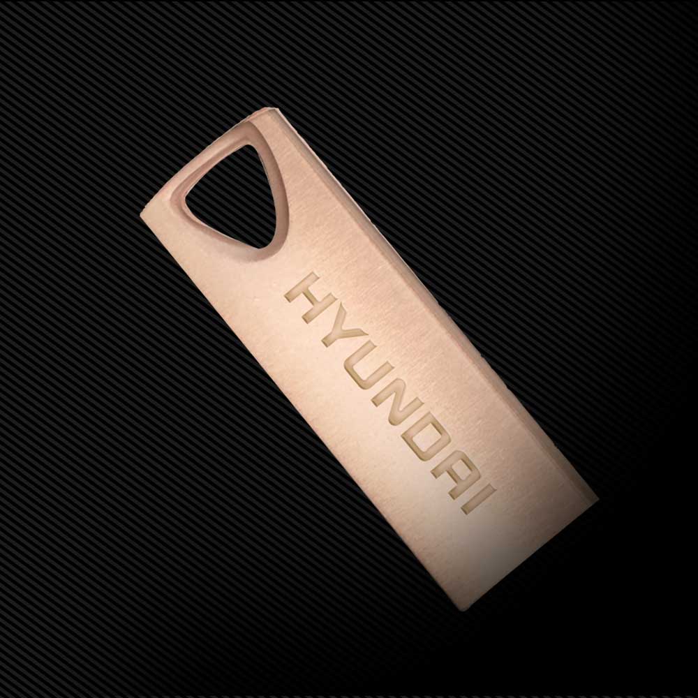 Hyundai Bravo Deluxe Keychain USB 2.0 Flash Drive 16GB Rose Gold