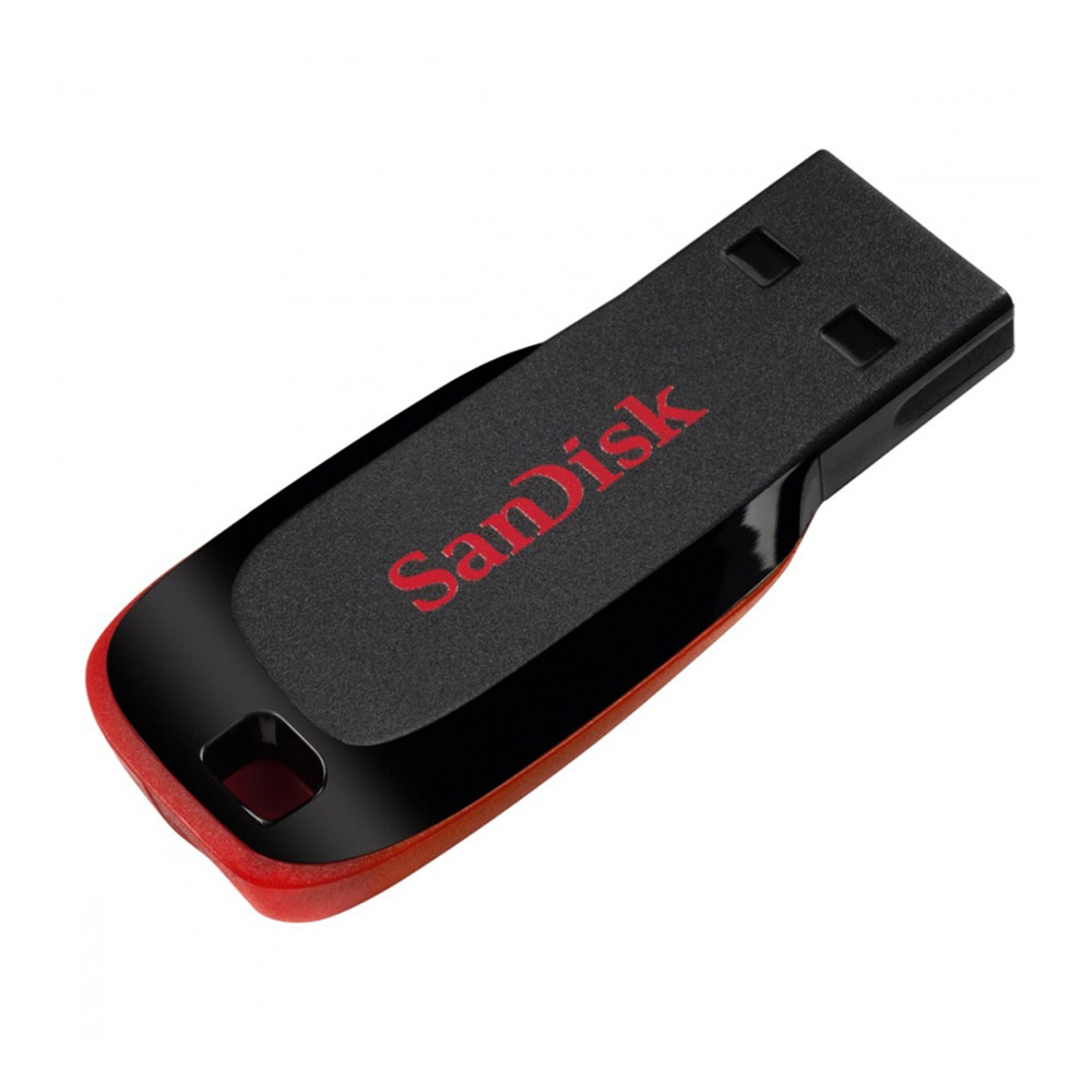 Memoria USB SanDisk Cruzer Blade CZ50, 32GB, USB 2.0, Negro/Rojo