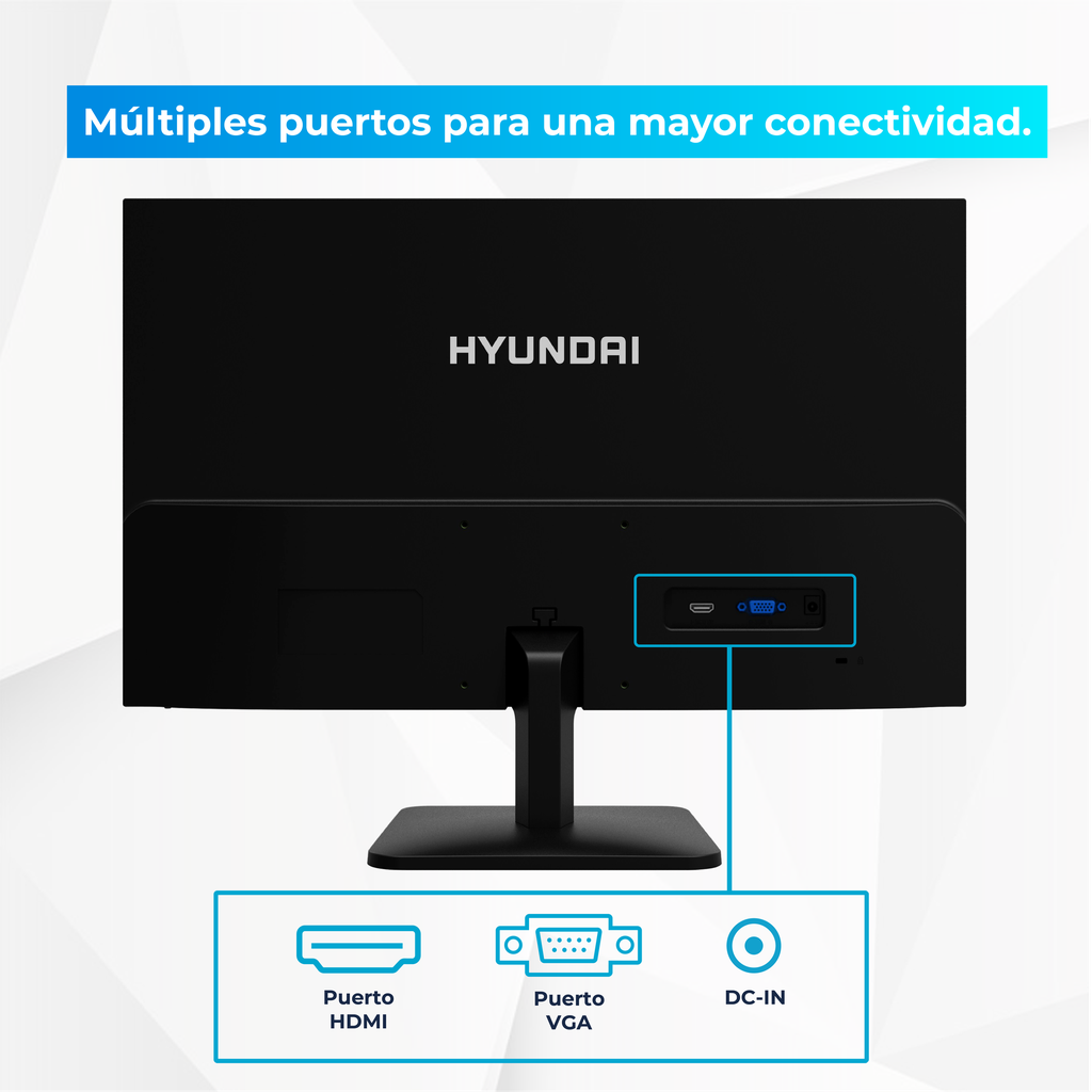 Hyundai 21-Inch Professional Office Monitor, 75Hz, 1080p Full HD (1920x1080) LCD, HDMI and VGA, VESA Mountable, Black, 21FOM Series