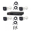 Kit de vigilancia Provision ISR con 1 DVR SA-4100AHD-2L, 4 canales - Negro/Blanco