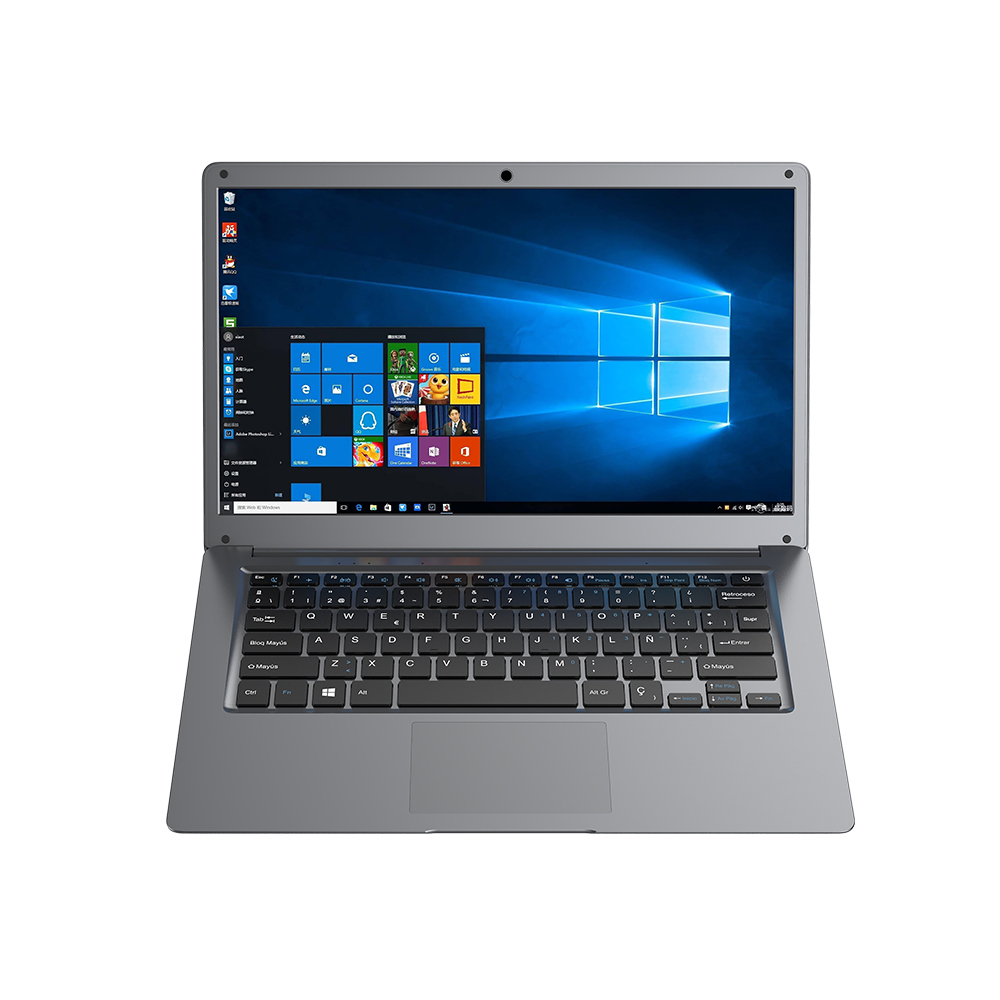 Hyundai HyBook, 14.1” 1366x768, Intel Celeron N4020, Intel UHD Graphics 600, 4GB RAM, 128G Storage, 2.0MP Camera, Windows 10 Home S Mode, WiFi, Spanish, Grey - Grade B