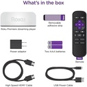 Reproductor Multimedia Premiere Roku 3920RW 4K HDR, Negro