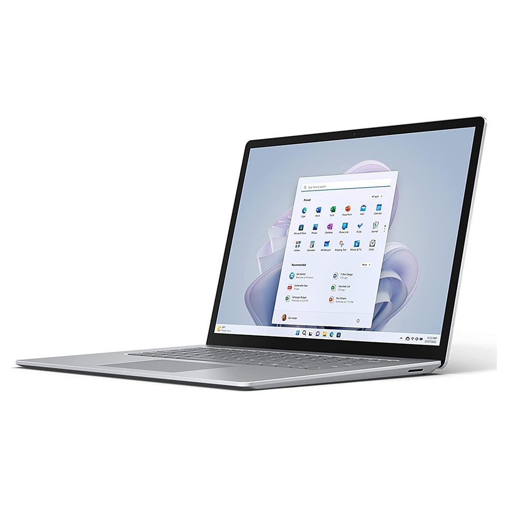 Factory Refurbished - MICROSOFT SURFACE LAPTOP-5 RETAIL INTEL EVO i7-1255U 8GB/ONBOARD 256GB/REMOVABLE-SSD MR 802.11AC+BT WEBCAM INTEL IRIS XE GRAPHICS 15.0IN PIXELSENSE/TOUCH W11H 2.8LBS PLATINUM *Grade A*