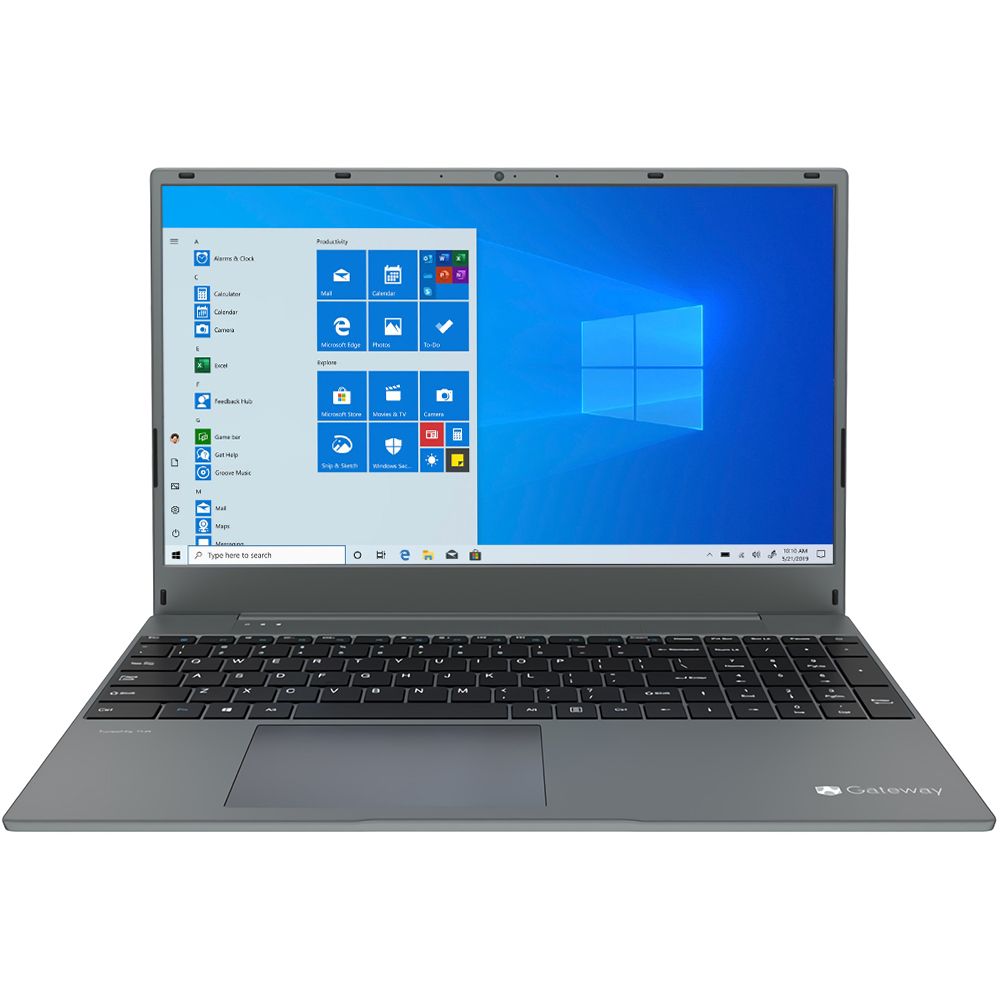 Factory Refurbished - Gateway 15.6" Ultra Slim Notebook, FHD, AMD Ryzen™ 3 3250U, Dual Core, 128GB Storage, 4GB Memory, Tuned by THX™ Audio, 1.0MP Webcam, HDMI, Windows 10 S **GRADE A**