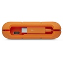 Disco Duro Externo LaCie Rugged USB-C 2.5'', 5TB, Naranja/Plata, A Prueba de Agua, Polvo y Golpes - para Mac/PC