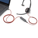 Poly Audífonos con Micrófono Monoaural Blackwire 3210, Alámbrico, USB, Negro