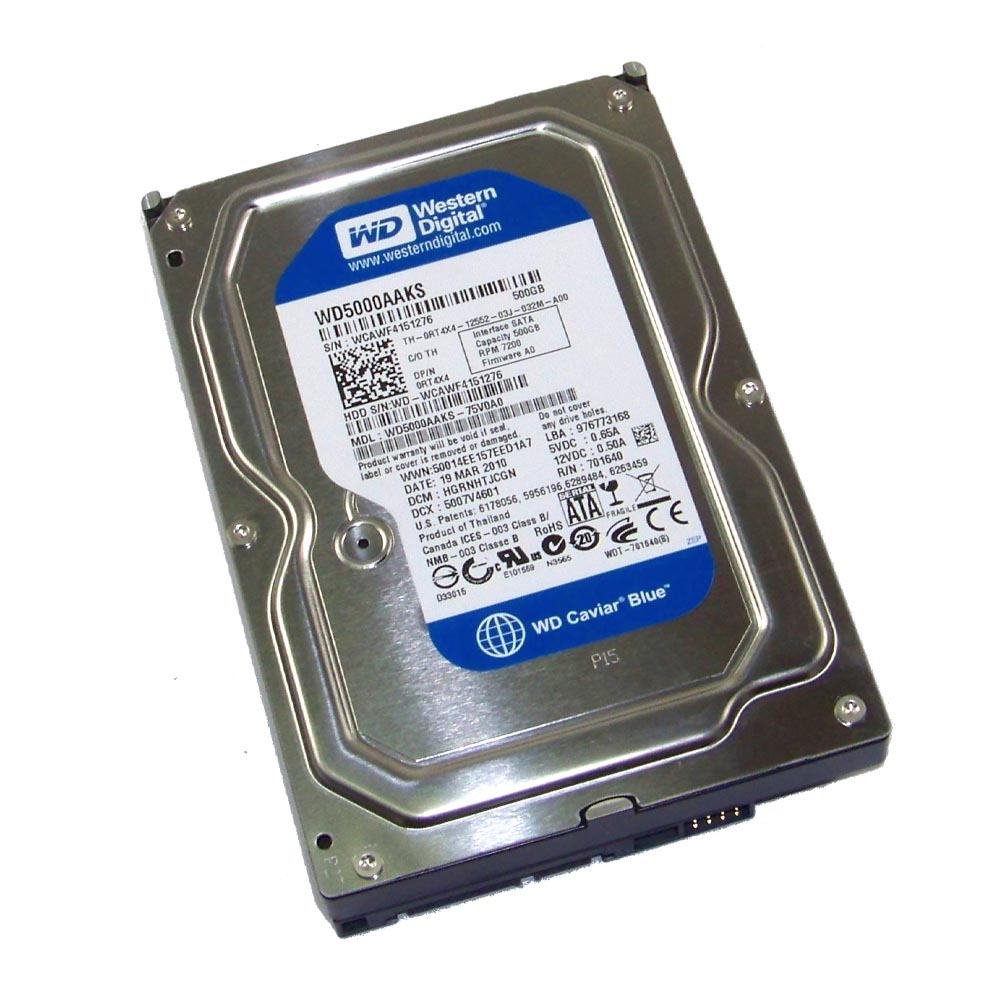 Disco Duro Interno Western Digital WD Caviar Blue 3.5'', 500GB, SATA II, 3 Gbit/s, 7200RPM, 16MB