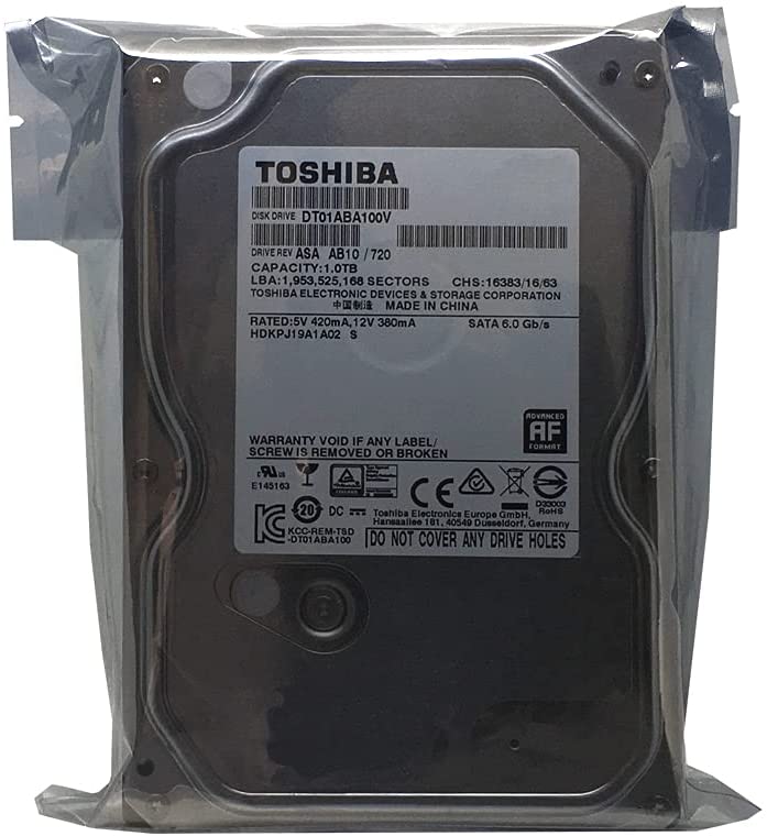 Disco Duro para Videovigilancia Toshiba  3.5'' 1TB SATA III