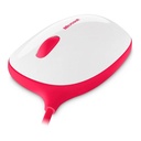 Ratón Microsoft T2J-00001 - con USB, Red Track - Rojo/Blanco