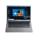 Hyundai HyBook, 14.1" Intel Celeron N3060, 4GB RAM, 64GB Almacenamiento, Webcam Frontal, Ranura para disco duro SATA de 2,5" expandible, Windows 10 Home S, WiFi, Grey