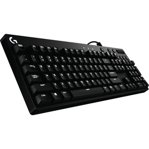 Logitech G610 Orion Red Backlit Mechanical GAMING Keyboard BLACK : USB 2.0, Full Keyboard, Customizable White LED Backlighting, 26-Key Rollover, Three-Position Height Adjustment, Windows Compatible