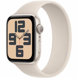 Apple Watch SE (2nd Gen) 44mm Starlight Aluminum Case w/ Starlight Sport Band (2023) - M/L