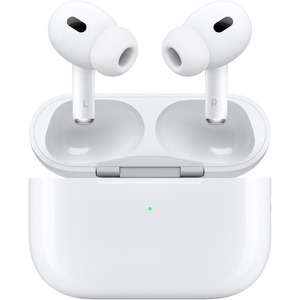 AirPods Pro 2nd Gen Wireless Earphones WHITE : Bluetooth, Case, Built-In Mic, Noise Cancelling (Active), Up to 6 Hrs Battery Life