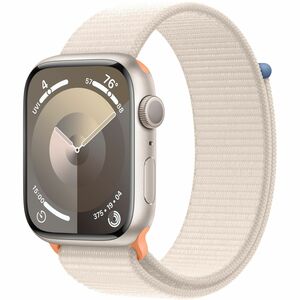 Apple Watch Series 9 45mm Starlight Aluminum Case with Starlight Sport Loop