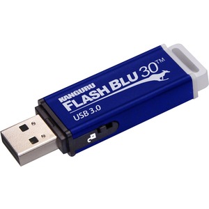 Unidad flash Kanguru FlashBlu30 ALK-FB30 - 16 GB - USB 3.0 - Azul - Conforme con normas TAA