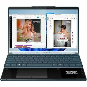 Lenovo YOGA BOOK 9 13IMU9 Core™ Ultra 7 155U 1TB 16GB Dual 13.3" (2880x1800) OLED TOUCHSCREEN WIN11 TIDAL TEAL Keyboard Mouse Folio Digital Pen