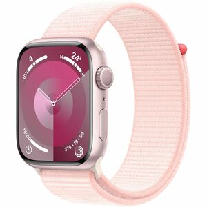 Apple Watch Series 9 45mm Pink Aluminum Case with Light Pink Sport Loop