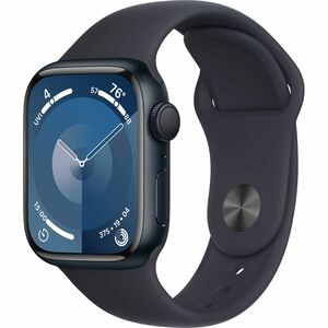 Apple Watch Series 9 (GPS) 41mm MIDNIGHT Aluminum Case with MIDNIGHT Sport Band - M/L