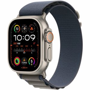 Apple Watch Ultra 2 (GPS + Cellular) 49mm Titanium Case with Blue Alpine Loop with Blood Oxygen - La