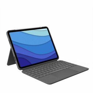 Logitech Combo Touch Backlit Keyboard Case with Trackpad for Pad Pro 11-inch (1st, 2nd, 3rd, 4th gen - 2018, 2020, 2021, 2022) - Oxford Gray