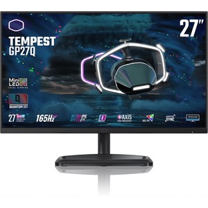 Cooler Master Tempest GP27-FQS GAMING Monitor 27" WQHD (2560x1440) 165Hz IPS 1ms (GtG) 600/1200 cd/m² HDR1000 FreeSync Premium 1000:1 2xHDMI (2.0) 1xDP (1.2) USB Hub 2xSpeakers Adjustable Stand BLACK