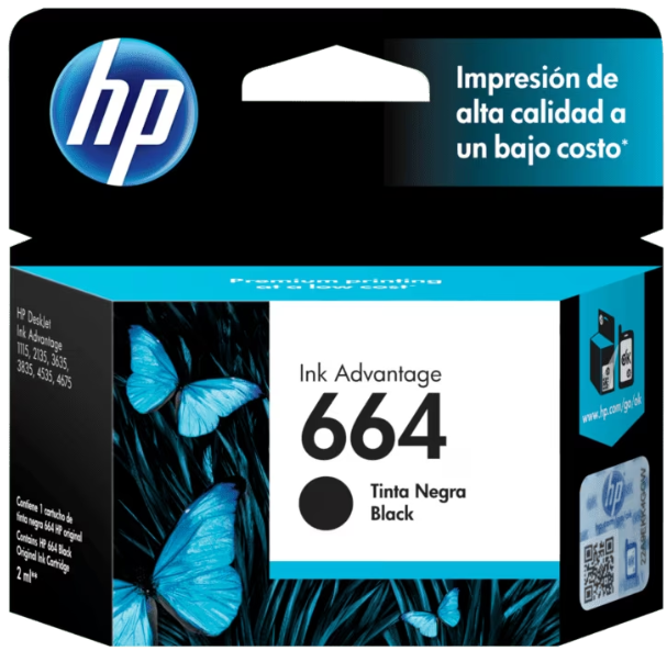 Hewlett Packard - F6V29AL CARTUCHO DE TINTA NEGRA