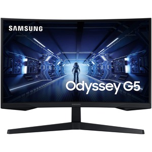 SAMSUNG Monitor de Juegos Ultra Ancho Odyssey G5 de 34 Pulgadas con visualización Curva 1000R, 165Hz, 1ms, FreeSync Premium, WQHD (LC34G55TWWNXZA, Modelo 2020), Negro