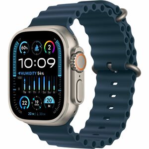 Apple Watch Ultra 2 GPS + Cellular, 49mm Titanium Case with Blue Ocean Band