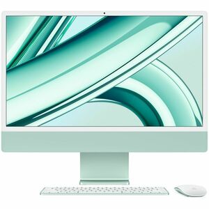 Apple iMac ALL-IN-ONE M3 8-core CPU 8-core GPU 256GB SSD 8GB 24" (4480x2520) 4.5K RETINA MacOS GREEN Keyboard Mouse