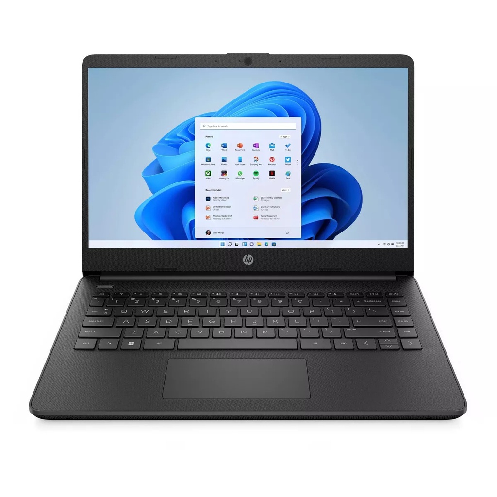 HP 14" LAPTOP14-fq1003cl Jet black 14" HD (1366 x 768), TOUCHSCREEN, micro-edge, AMD Ryzen™ 3 5300U 8GB RAM / DDR4 256 GB SSD