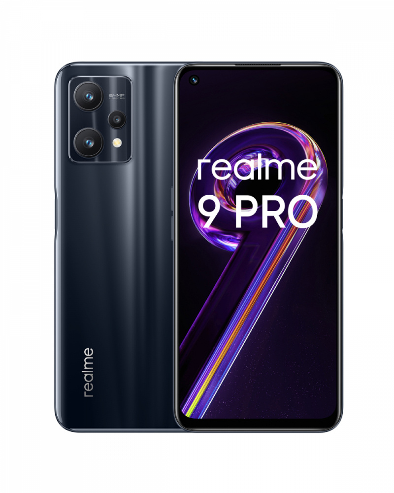 Realme 9 Pro 5G, 6.6" IPS, 8GB, 128GB, 16MP, 64MP, Version Internacional - Black