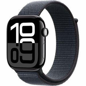 Apple Watch Series 10 46mm GPS Jet Black Aluminium Case with Ink Sport Loop