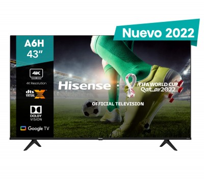 TV inteligente LED-LCD Hisense A6H 43A6H 42,5" - 4K UHDTV - Negro