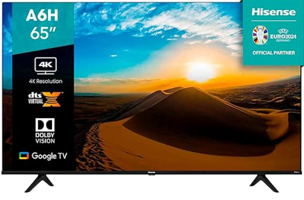 TV inteligente LED-LCD Hisense A6 65A6H 64,6" - 4K UHDTV - Negro