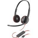 Auriculares Plantronics Blackwire C3220 Cableado De Diadema Est&eacute;reo - Negro