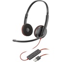 Auriculares Plantronics Blackwire C3220 Cableado De Diadema Est&eacute;reo - Negro