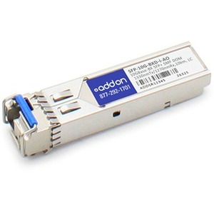 AddOn Cisco SFP-10G-BXD-I Compatible TAA Compliant 10GBase-BX SFP+ Transceiver (SMF, 1330nmTx/1270nmRx, 10km, LC, DOM, Rugged)