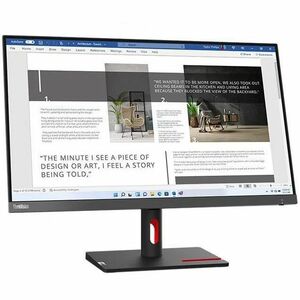 Lenovo ThinkVision S27i-30 Monitor 27" (1920x1080) 100Hz IPS 4ms 300 cd/m² 1300:1 2xHDMI 1.4 1xVGA 16:9 Tilt Adjustable RAVEN BLACK / STORM GREY