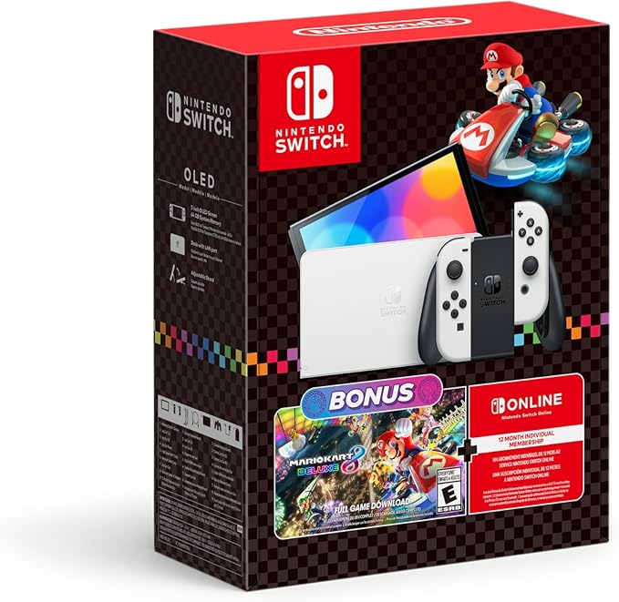 Nintendo Switch™ – OLED Model: Mario Kart™ 8 Deluxe Bundle