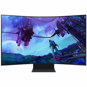 SAMSUNG 55" Odyssey Ark 2nd Gen 4K UHD 1000R Curved Gaming Monitor, 165Hz, 1ms, 4 Input Multi View, Quantum Mini-LED, AMD FreeSync Premium Pro, HDR 10+, Height Adjustable Screen, LS55CG970NNXGO
