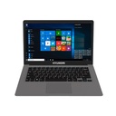 Hyundai HyBook, 14.1" Intel Celeron Laptop, 4GB RAM, 128GB Storage, 2.0MP Webcam, Expandable M.2 SATA SSD Slot, Windows 10 Home S Mode, WiFi, Grey
