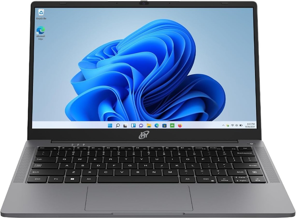 HY Book, N4020, 4GB/128GB, Windows 11 Home S Mode, Type-C Full Function, AC WiFi, English Keyboard - Space Grey
