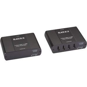 Black Box USB 2.0 Extender - Multimode Fiber, 4-Port
