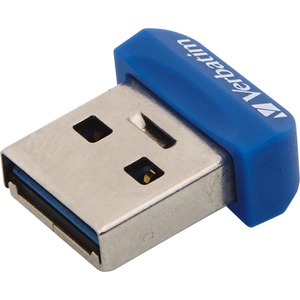 Unidad flash Verbatim Store 'n' Stay Nano - 64 GB - USB 3.0 - Azul