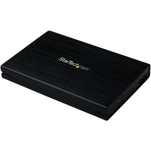 Carcasa de unidad StarTech.com SATA/600 - USB 3.0 Micro-B Interfaz de host - Soporte UASP Externo - Negro