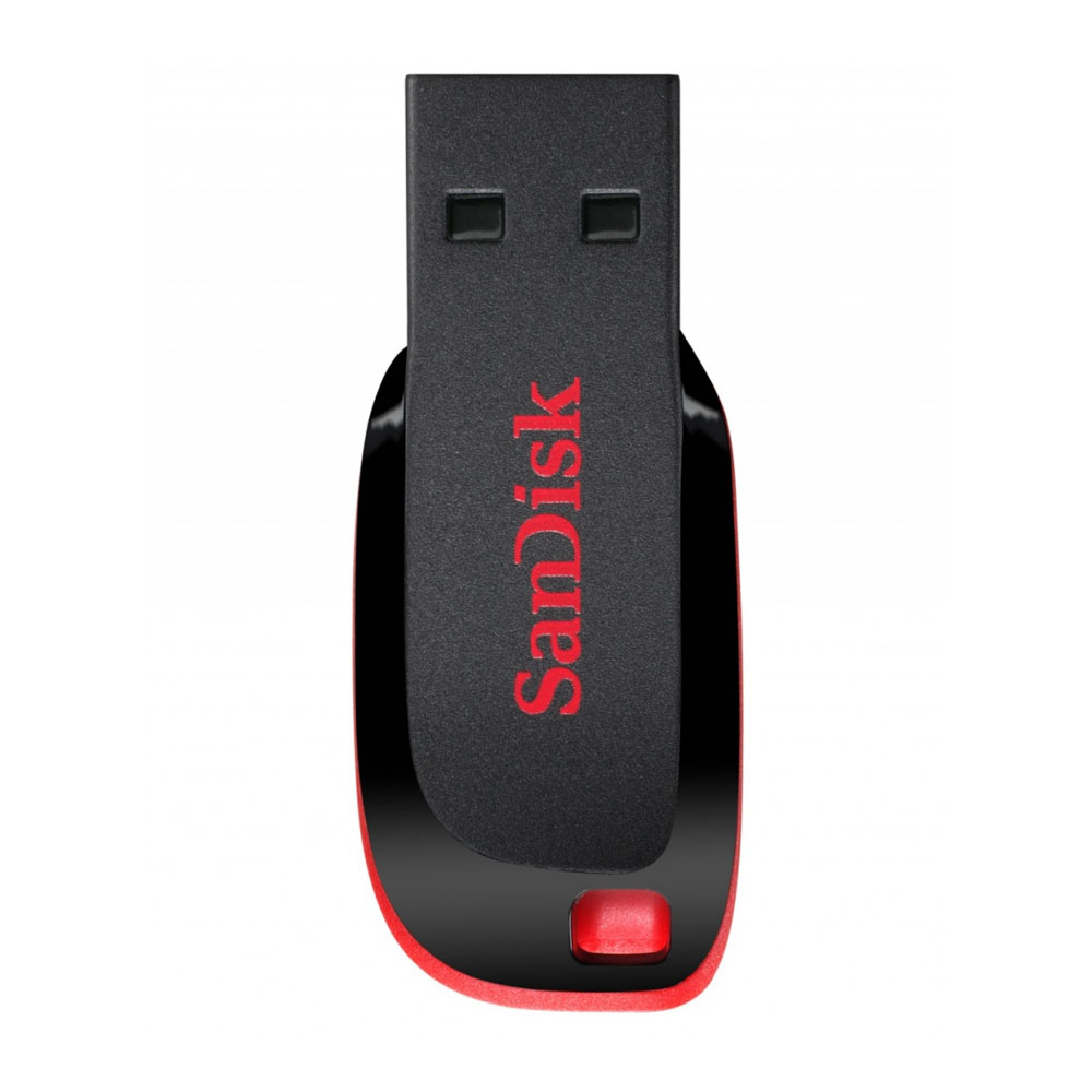 Memoria USB SanDisk Cruzer Blade CZ50, 32GB, USB 2.0, Negro/Rojo