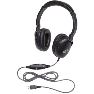 Califone 1017IMUSB NeoTech USB Headset with Califuff Braided Cord And Volume Control